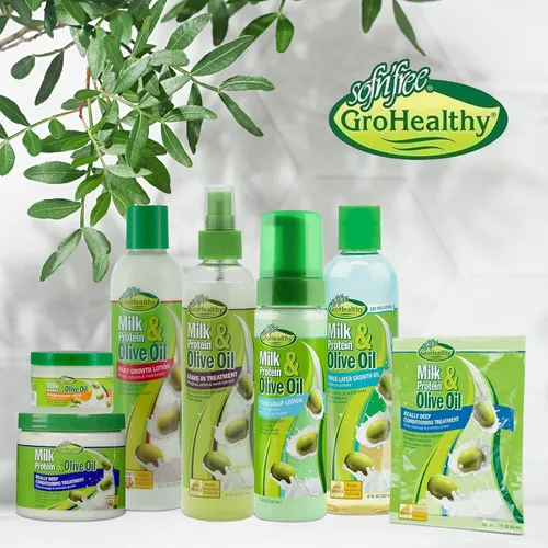 Miniatura 6 de Máscara capilar con proteína de leche y aceite de oliva para el cabello, tratamiento acondicionador profundo, fortalece, repara, detiene la rotura