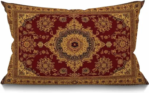 Miniatura 7 de Smooffly - Funda de cojín decorativa con estampado de leopardo para sofá, cintura lumbar, algodón y lino, rectangular, 12 x 20 pulgadas