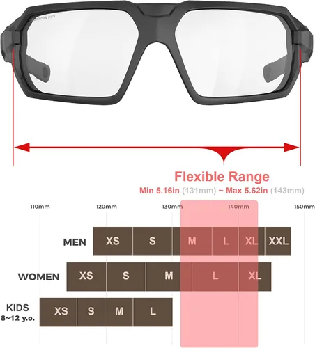 Miniatura 5 de HTS HUNTERSKY Gafas Protectoras para Deportes Motorizados Motocicleta Antiempañamiento Gafas de Montar Lentes Acolchadas Gafas de Sol a Prueba
