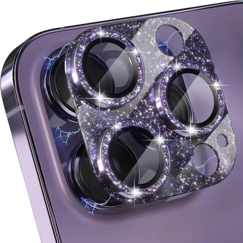 Miniatura 9 de Choiche Protector de lente de cámara para iPhone 14 Pro/iPhone 14 Pro Max, cubierta de cámara brillante con protector de pantalla de lente de vidrio