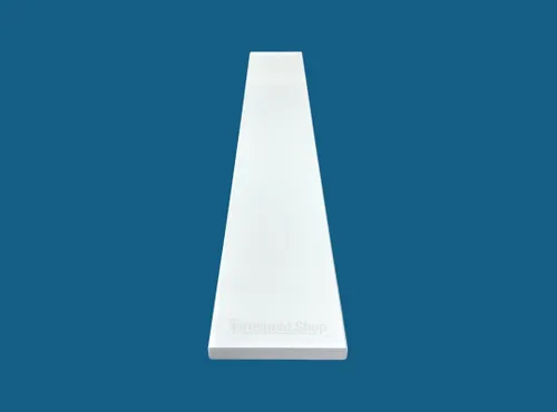 Miniatura 16 de Umbral de Mármol Artificial Súper Blanco para Bordillo de Ducha, Protector contra Salpicaduras de Tocador de Baño, Alféizar de Ventana, Transiciones