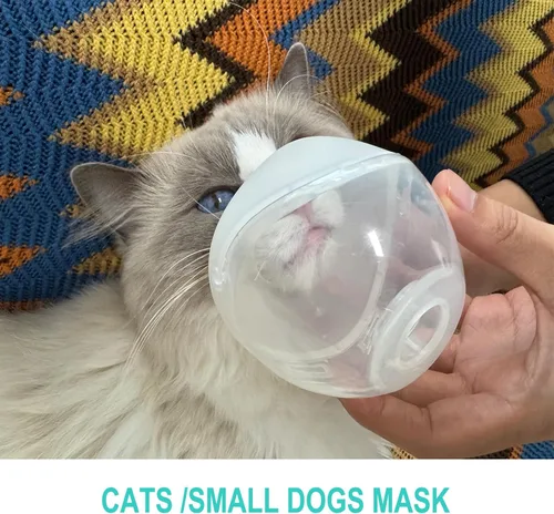 Miniatura 2 de Nebulizador para gatos y máscara de inhalador para gatos, máscara de oxígeno para mascotas para gatos, cachorros y perros pequeños