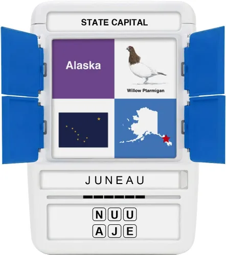 Miniatura 8 de 100 PICS Tarjetas flash de Estados Unidos y Capitales Los 50 estados y capitales para aprender Estuche divertido y funcional Tarjetas flash
