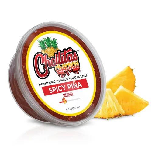 Miniatura 12 de Cheilitas Chamoy Salsa de caramelo mexicano natural para bordes Hecho a mano para bebidas, cócteles, micheladas, cerveza y más (mango)