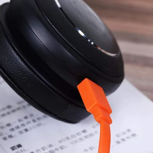 Miniatura 6 de Aquelo Cable de carga USB de alimentación rápida para JBL Altavoz Bluetooth inalámbrico Auriculares Auriculares MicroUSB, 3.3 pies y naranja
