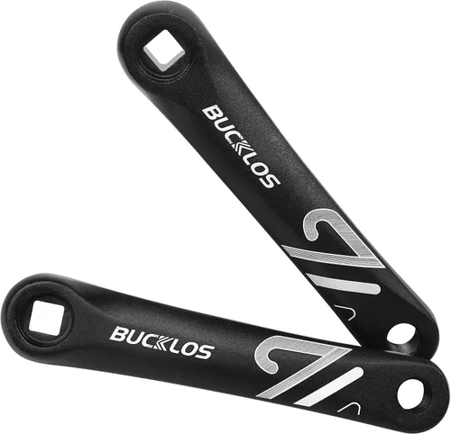 BUCKLOS Juego de bielas para bicicleta eléctrica de montaña con brazo de manivela cuadrado/diamante/hueco - 152MM/170MM/175MM MTB de aluminio para