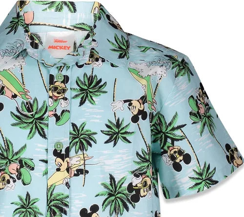 Miniatura 3 de Disney Lilo & Stitch Mickey Mouse Lion King Simba Hawaiian Button Down Shirt Toddler to Big Kid