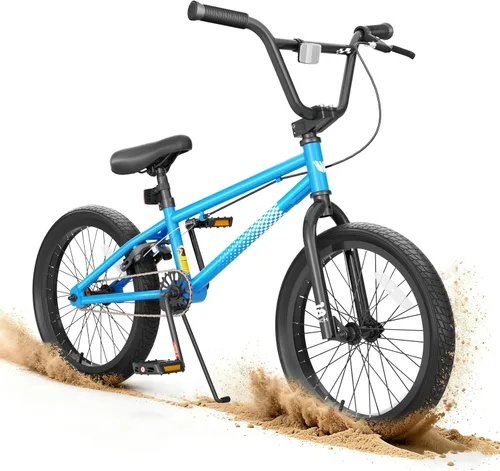 Miniatura 12 de KORIMEFA Bicicleta BMX Freestyle 18 20 pulgadas para niños y niños, bicicleta de trucos para 7-12 años, pernos Pro/Guro a elegir, marco de acero
