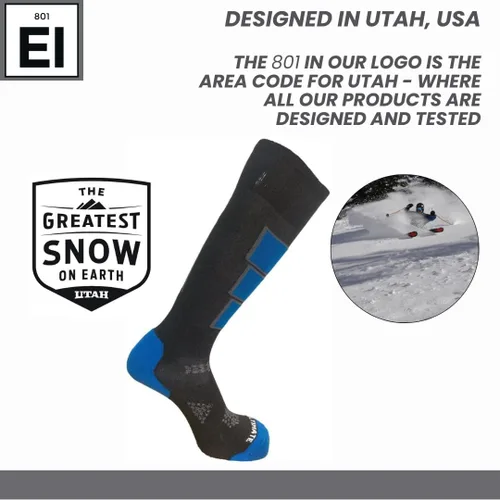 Miniatura 4 de Thermolite - Calcetines de esquí y snowboard para hombre, de alto rendimiento, acolchados, elásticos, transpirables