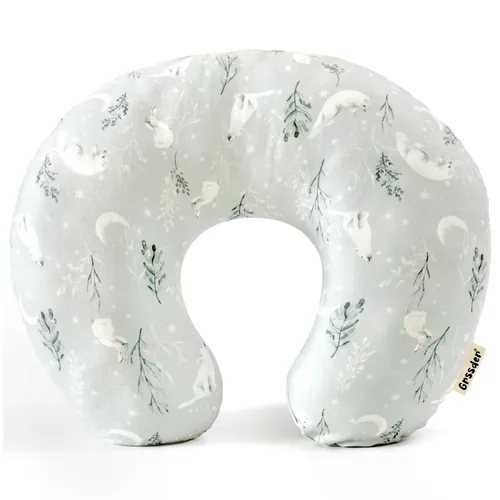 Miniatura 23 de GRSSDER Funda de Almohada de Lactancia Elástica Minky Removible Fundas de Lactancia para Almohadas de Lactancia Materna, Forro Ultra Suave y Cómodo