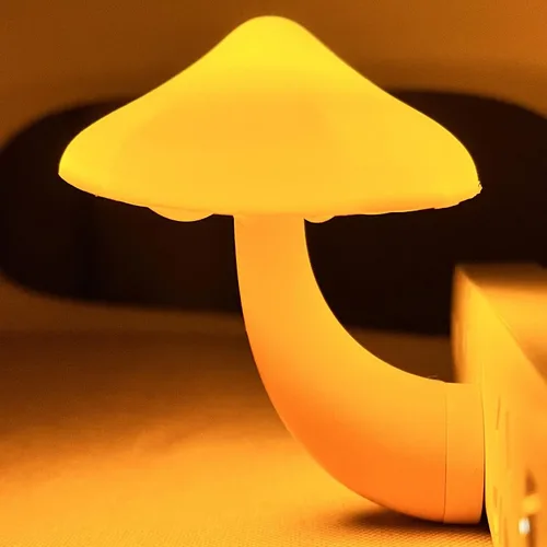 Miniatura 7 de Luces nocturnas LED con sensor en forma de hongo - 2 unidades, enchufe de pared con 7 colores cambiantes, lámpara mini de ensueño, luz nocturna