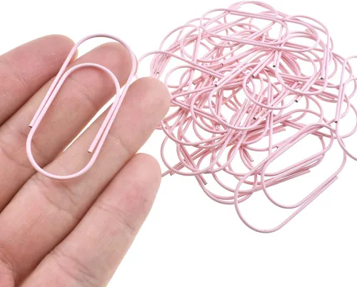 Miniatura 15 de HAHIYO Clips de papel grandes de 1.1 pulgadas (1.102 in) de longitud, clips negros con revestimiento de vinilo para evitar arañazos y desgarros