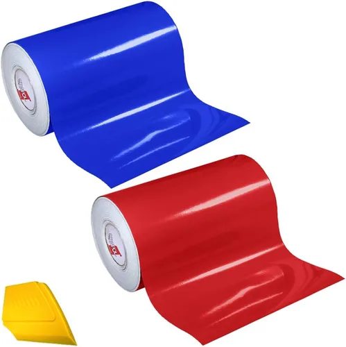 Miniatura 3 de ORACAL 651 Paquete combinado de 2 colores de vinilo adhesivo para manualidades, rollo de 12 pulgadas x 3 pies, incluye espátula de detalles amarillo