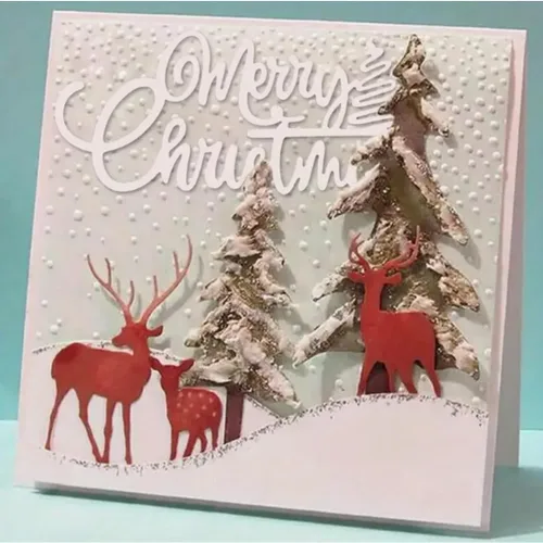 Miniatura 16 de Troqueles para álbum de recortes, troqueles de metal de Navidad para hacer tarjetas, plantilla de perforación para manualidades de papel, plantillas