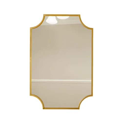 Miniatura 8 de Hamilton Hills Espejo festoneado dorado con marco de metal de 24 x 36 pulgadas, espejos decorativos rectangulares grandes para decoración de pared