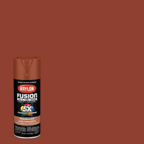 Miniatura 314 de Krylon Fusion - Pintura en aerosol adhesiva todo en uno para uso en interiores y exteriores, 12 onzas, aluminio