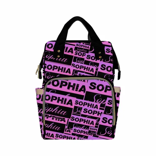 Miniatura 31 de InterestPrint Bolsa de pañales con nombre, mochila personalizada para hombres y mujeres, Color 17, Mochilas Daypack