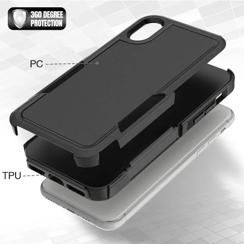Miniatura 113 de Jeylly Funda para iPhone SE/Funda para iPhone 5S, Exterior de Plástico Duro que Absorbe Golpes + Interior de Silicona de Goma Defensor contra