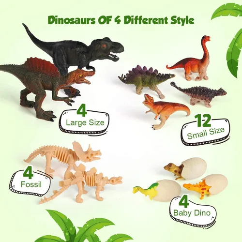 Miniatura 3 de D-FantiX Calendario de Adviento de Dinosaurios 2025 para Niños, Calendario de Adviento de 24 Días de Cuenta Regresiva para Navidad, Juguetes