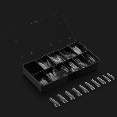 Miniatura 7 de Apres Nail Gel-X - Caja de puntas esculpidas extra larga 250 puntas Gel-X Calidad premium 10 tamaños 0-9 No tamaño 00 incluido Versión 2022