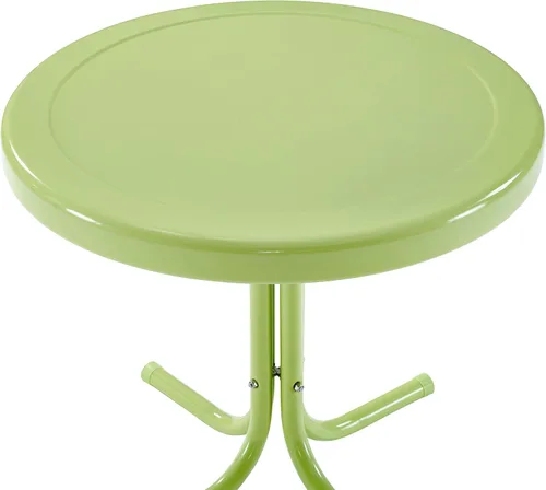 Miniatura 6 de Crosley Furniture CO1001A-KL Griffith - Silla de metal retro para exteriores, Key Lime y CO1011A-KL Griffith - Mesa auxiliar de metal retro