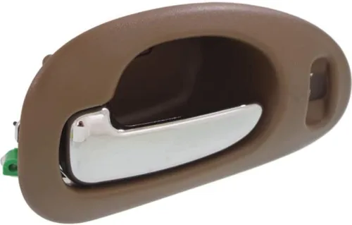 Miniatura 3 de Manija de puerta interior para Chrysler LHS 1999-2001 con bisel beige delantero del lado del conductor con palanca cromada Con orificio de bloqueo