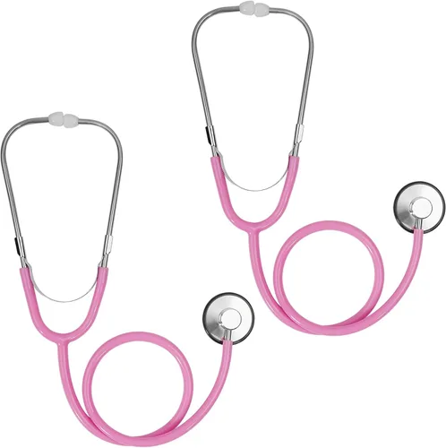 Miniatura 9 de Juguete de Estetoscopio para Niños, Paquete de 2 Estetoscopio de Enfermería Funcional Real para Niños, Kit Médico de Juguete para Niños Pequeños, M