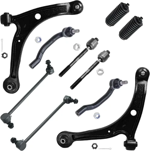 Miniatura 12 de Detroit Axle - Kit de suspensión frontal de 10 piezas para Jeep 2002-2004 Liberty, 2 brazos de control superiores con rótula 2 rótulas inferiores, 4