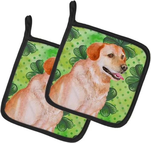 Miniatura 300 de Caroline's Treasures BB9655PTHD - Juego de soportes para ollas de cocina resistentes al calor, almohadillas calientes para horno, 7 1/2 x 7 1/2