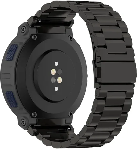 Compatible con Amazfit Active Edge - Correa de reloj para hombres y mujeres, correa de metal de acero inoxidable, correa de repuesto, accesorios