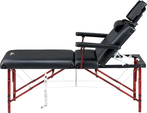 Miniatura 6 de Master Massage Montclair - Mesa de masaje profesional de 31 pulgadas con capa de espuma viscoelástica, color negro (Salon Therma Top)