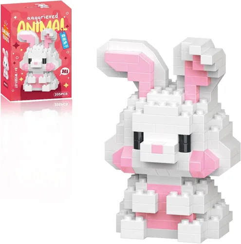 Miniatura 9 de Bloques de Construcción de Pascua Compatibles con Lego Pascua Cocodrilo Micro Bloques Apilables Nuevos Juguetes Caja de Regalo de Vacaciones Regalos