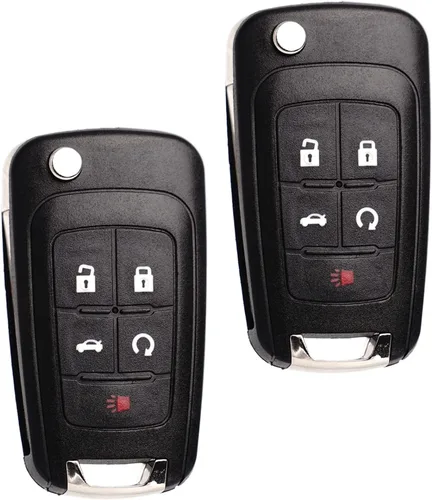 MechanMagic Llavero abatible de repuesto Compatible con Chevy Equinox Camaro 2010-2019 Cruze Malibu Impala Sonic GMC Terrain Buick Lacrosse Regal
