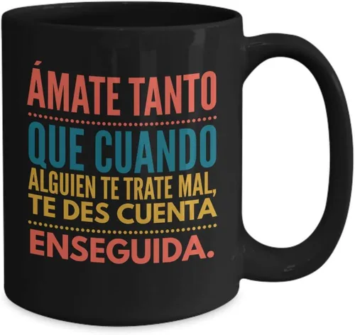 Miniatura 2 de Regalo para amigos Taza de cafe para hermana Perfecto regalo para graduados, profesionales y estudiantes Vaso con afirmaciones positivas, Negro