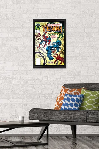 Miniatura 2 de Marvel Comics - Póster de pared Venom: Lethal Protector #5, 22.4 pulgadas de largo x 14.7 pulgadas de ancho, versión enmarcada en negro Versión