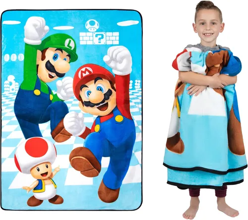 Miniatura 15 de Franco Ropa de cama para niños Manta decorativa de felpa súper suave, 62 x 90 pulgadas, Pokémon Multicolor