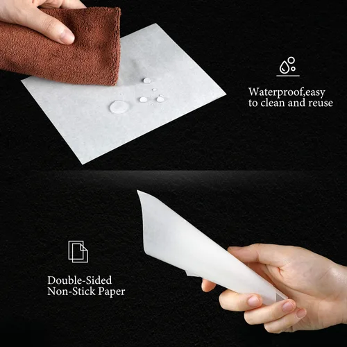 Miniatura 3 de Patelai 200 piezas de papel de liberación de pintura de diamante, cubierta antiadherente de doble cara 5D accesorios para adultos
