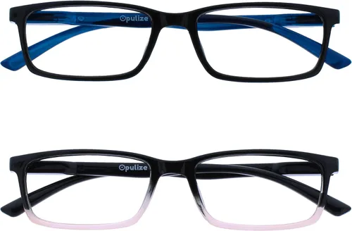 Miniatura 15 de OPULIZE SEE Gafas de Lectura con Bloqueo de Luz Azul para Mujeres y Hombres, Marco Estrecho, Bisagras de Resorte, Gafas para Computadora