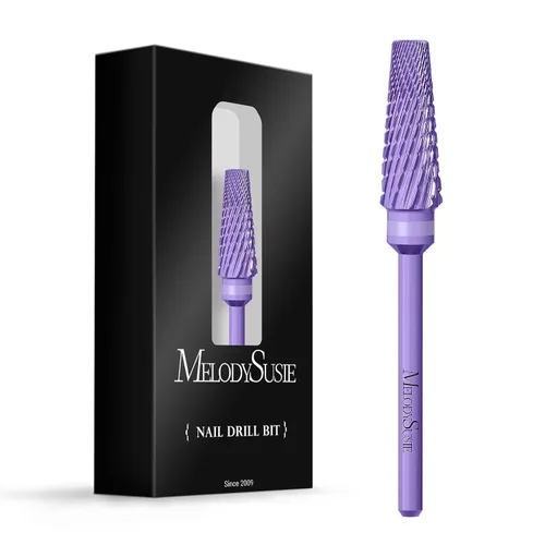 Miniatura 46 de MelodySusie Super Cut Edition Brocas para Uñas 5 en 1, Brocas Multifunción de Carburo de Tungsteno de 3/32'', Adecuadas para Manicura Pedicura