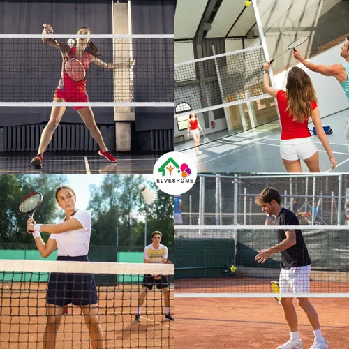 Miniatura 4 de Red de bádminton portátil profesional – 20 pies x 2.5 pies, ideal para patio trasero, playa, patio escolar y competencia, incluye bolsa de transporte