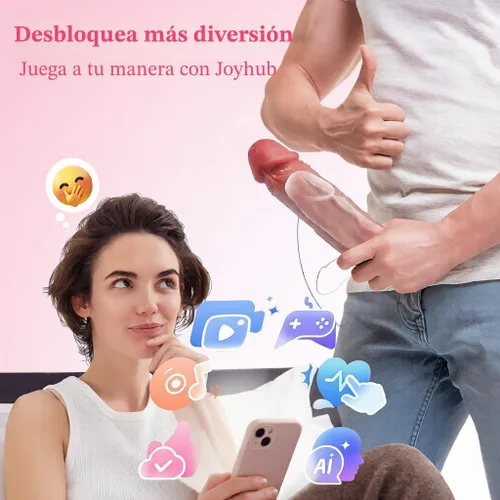 Miniatura 7 de Funda para Pene Vibrador de Funda para Polla - FYSHAVO 5 en 1 Juguetes Sexuales Masculinos Realistas para Adultos para Hombres Extensor de Pene