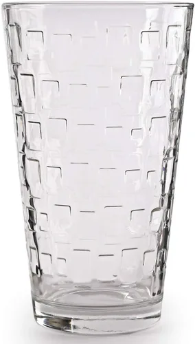 Miniatura 6 de Circleware 40170 Cosmo - Juego de 4 vasos altos de base pesada, vasos para bebidas de té helado, cristalería para agua, jugo, cerveza y decoración