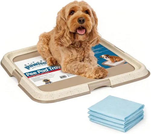Miniatura 10 de Pawise Soporte para Almohadillas de Orina para Perros para Cachorros, Bandeja Soporte para Almohadillas de Cachorros, Almohadilla de Entrenamiento