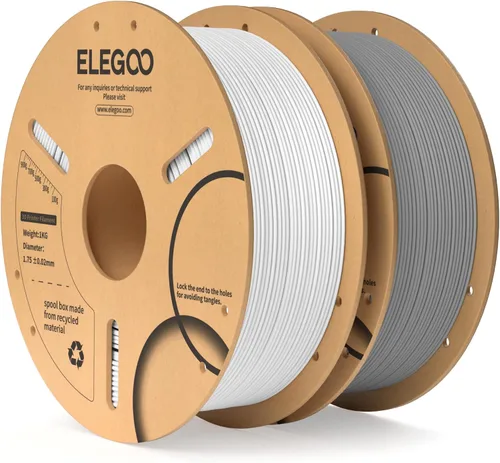 Miniatura 66 de ELEGOO Filamento PLA 1.75mm Azul Oscuro & Rojo 2KG, Filamento para Impresora 3D con Precisión Dimensional +/- 0.02mm, Paquete de 2 Carretes de 1kg
