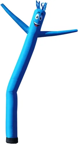 Miniatura 5 de Tubo inflable amarillo de 20 pies de alto para hombre, marioneta de baile y agitación, impulsada por aire, para exteriores