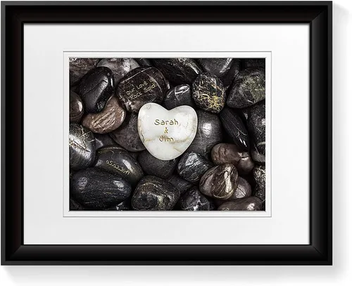 Miniatura 219 de Arte enmarcado de vacaciones con nombres de pareja en sillas de cubierta, regalo de amor perfecto para aniversario, boda. Con diferentes estilos