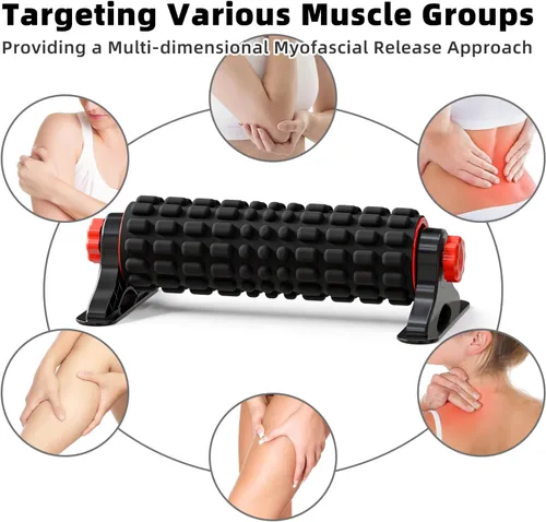 Miniatura 6 de XL IT Band - Rodillo de espuma firme con soporte de resistencia, 17 pulgadas, rodillo de ejercicio para problemas de banda de TI, masaje muscular