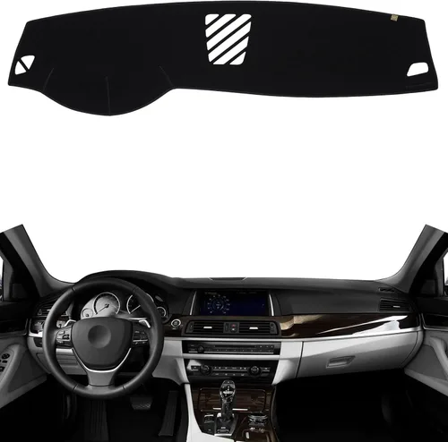 Miniatura 34 de TUCAREST Funda para salpicadero Compatible con Ch-Evy Silverado 1500/2500 HD/3500 HD 2019-2023, GM-C Sierra/HD 2500/ HD 3500 2019-2023, alfombrilla