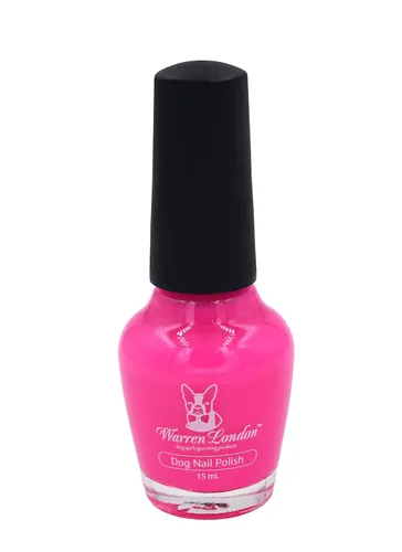Miniatura 6 de Warren London Esmalte de uñas para perro en una botella, cobertura y color premium, fabricado en Estados Unidos, rosa brillante Rosa de la purpurina