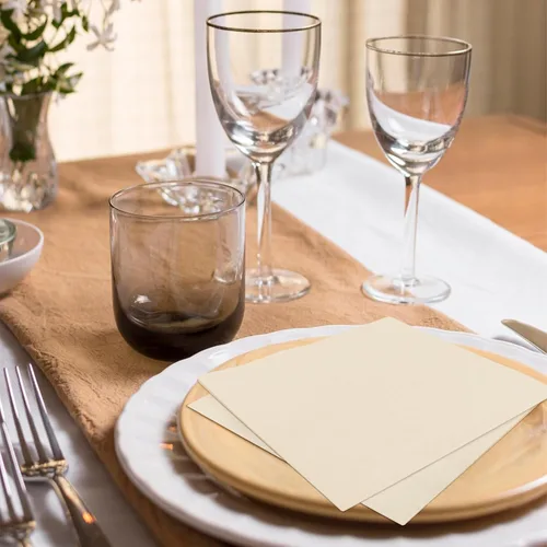Miniatura 6 de 300 unidades de servilletas blancas lechosas para bebidas, servilletas de cóctel blancas lechosas de 2 capas, servilletas desechables para fiesta